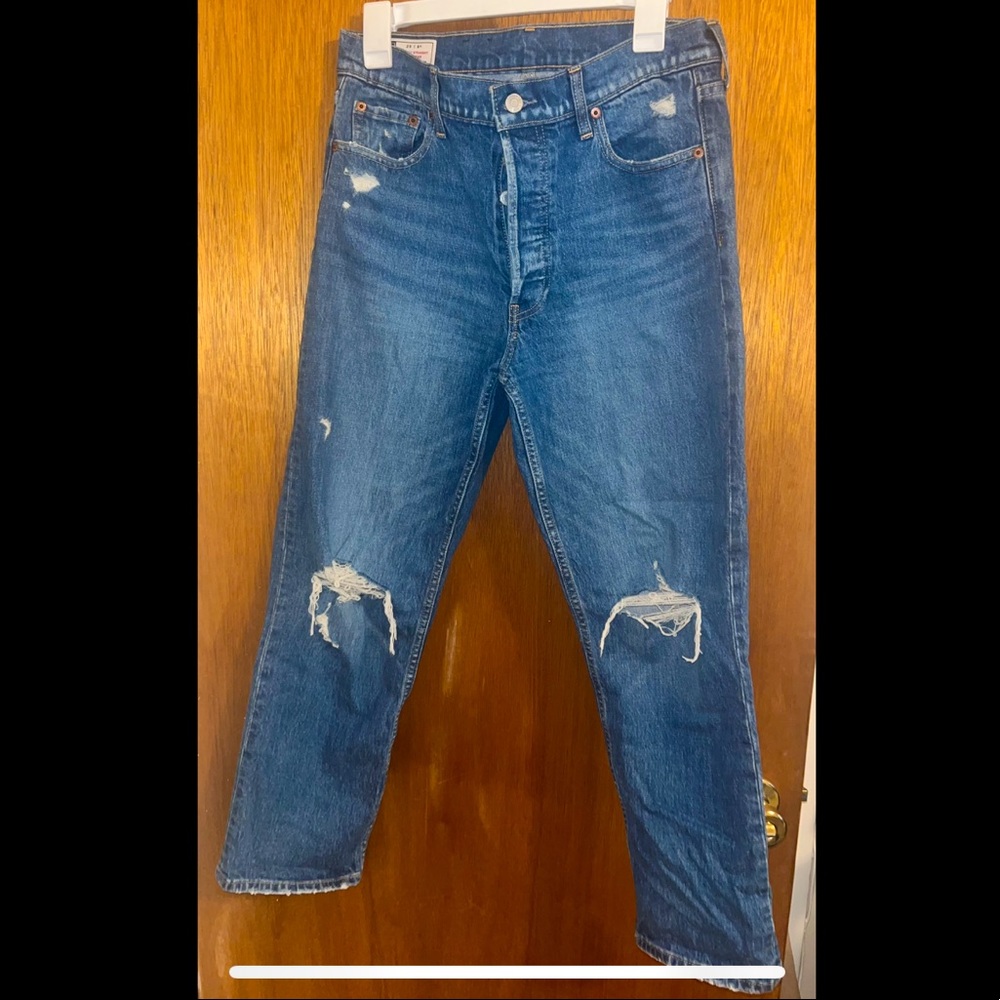 Gap high rise cheeky straight jeans